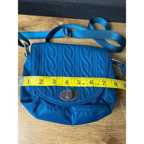 Baggallini Crossbody Small Shoulder Handbag Purse Turquoise Adjust - Picture 8 of 10